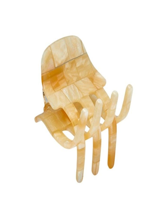 MACHETE Women Hair Clip Mini Claw Clip, 1.25 inch Hair Clamps Fashion Hair Accessories (Sea Shell Checker) - Image 1